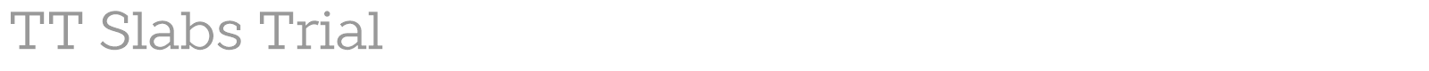 TT Slabs font preview